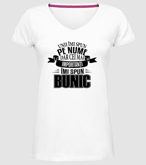 Unii îmi spun pe nume, dar cei mai importanți îmi spun bunic model alb pe tricou