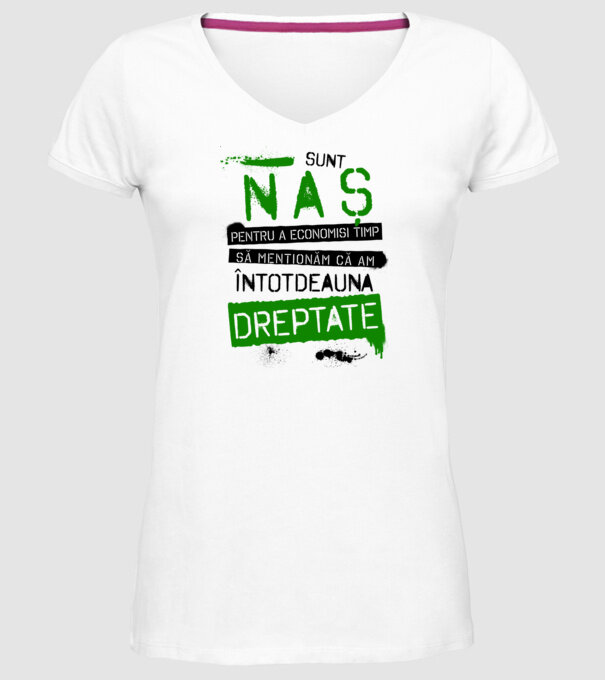 Sunt naș - pentru a economisi timp, să menționăm că am întotdeauna dreptate! model alb pe tricou