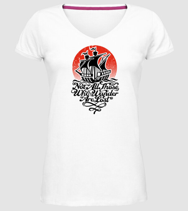 Vapoare model alb pe tricou