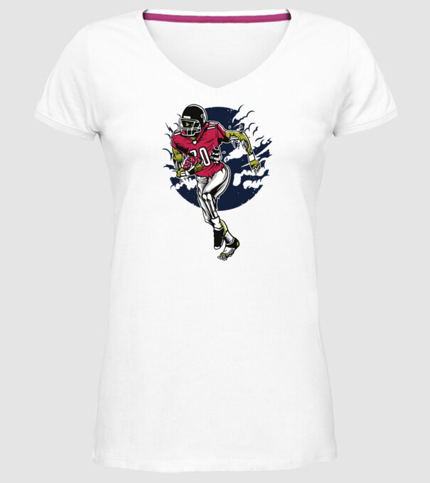 Zombie Player model alb pe tricou