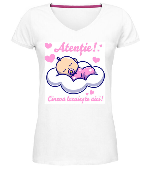  model  pe tricou