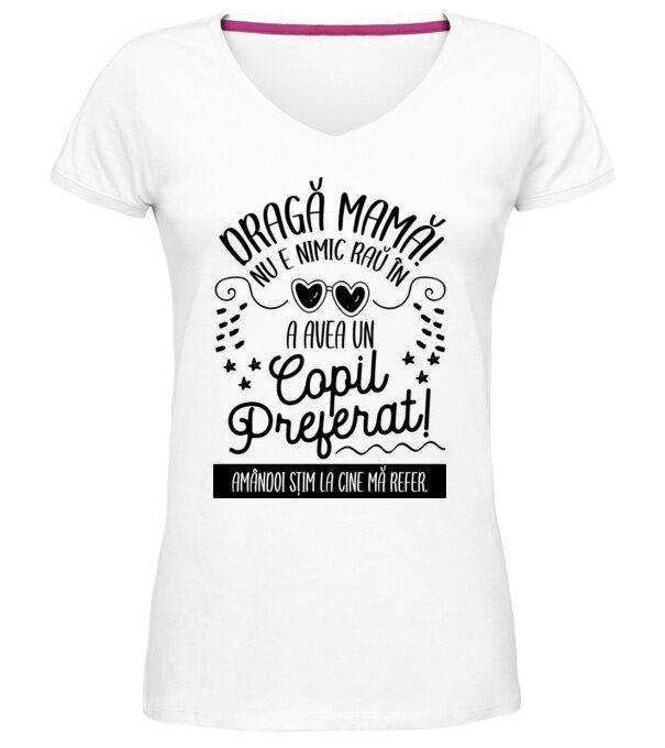  model  pe tricou