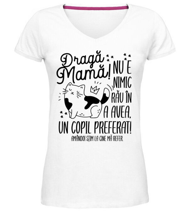  model  pe tricou