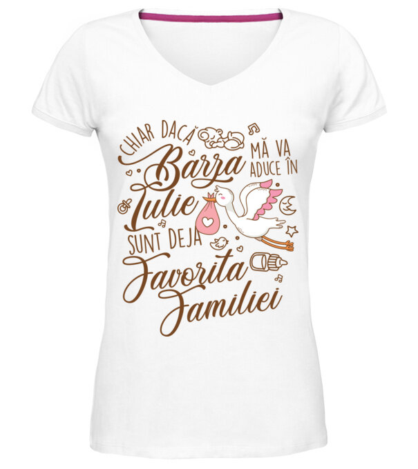  model  pe tricou