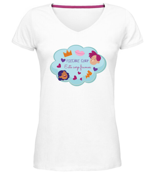  model  pe tricou