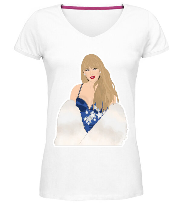  model  pe tricou