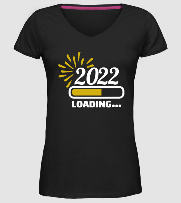 2022 loading model negru pe tricou