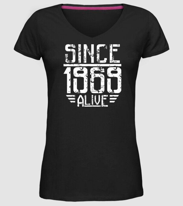 Alive since 1969 model negru pe tricou