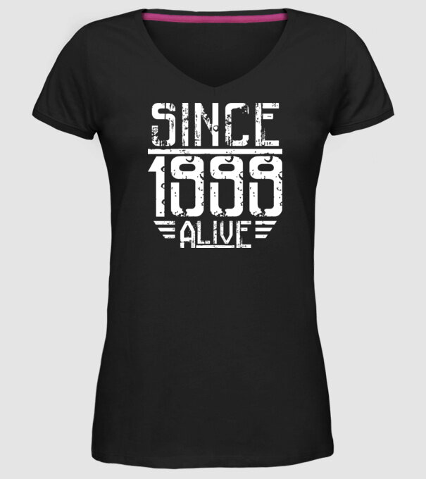 Alive since 1999 model negru pe tricou