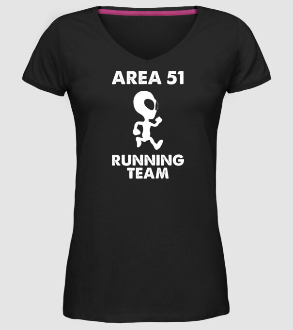 area51 running team model negru pe tricou