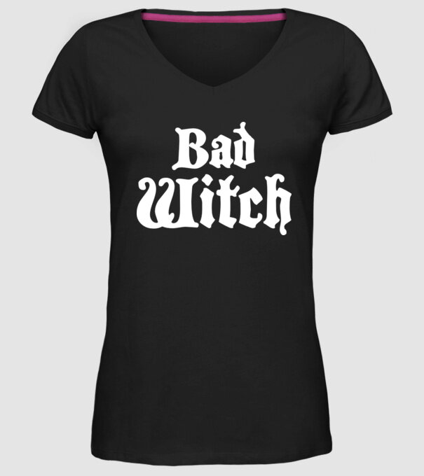 Bad Witch tricou cuplu model negru pe tricou