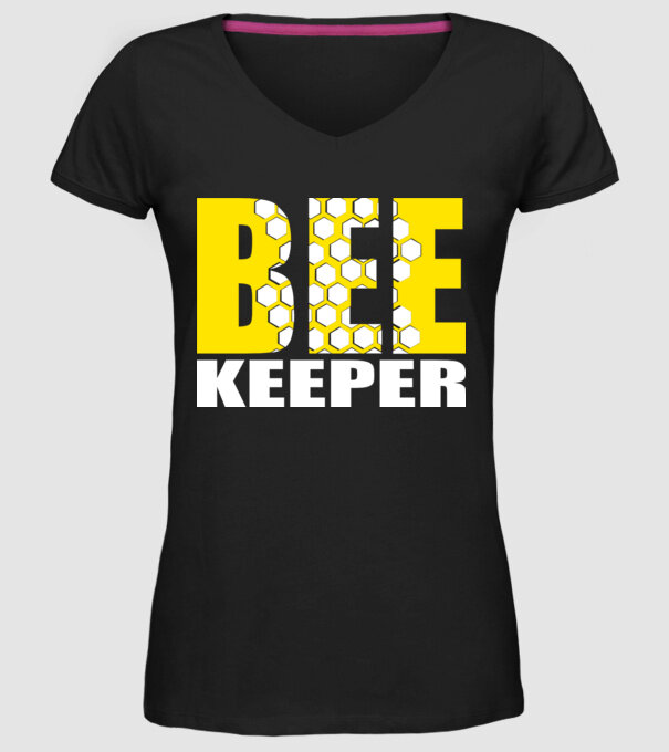 BeeKeeper model negru pe tricou