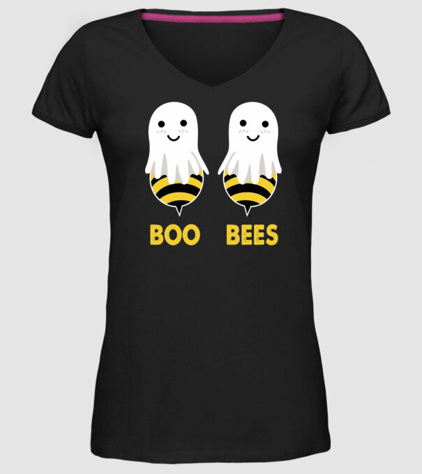 Boo bees model negru pe tricou