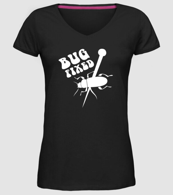 Bug fixed model negru pe tricou