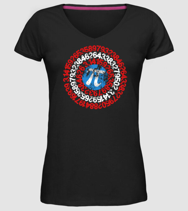 Captain PI model negru pe tricou