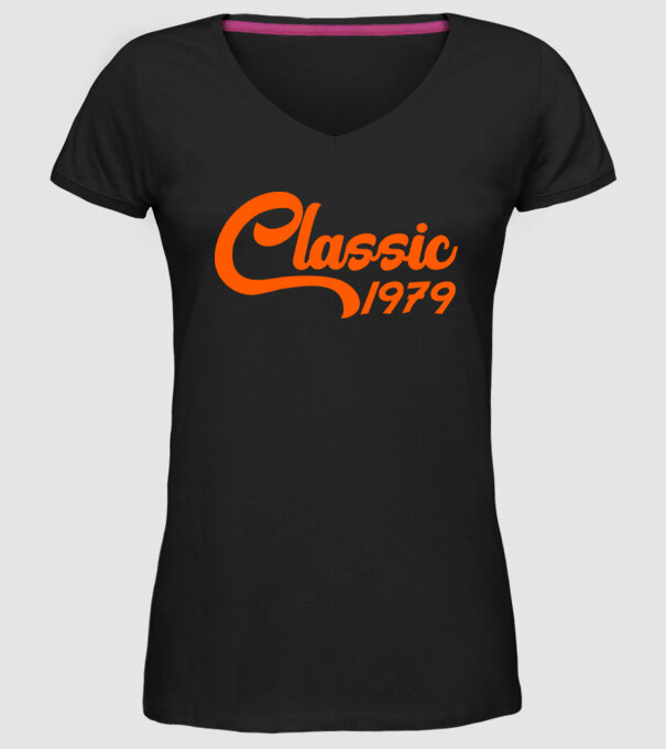 Classic 1979 model negru pe tricou