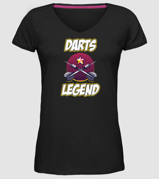 Darts legend model negru pe tricou