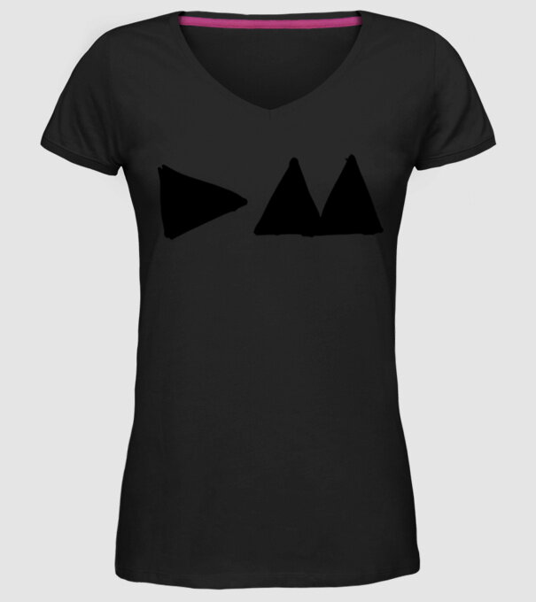 Depeche Mode triangle model negru pe tricou