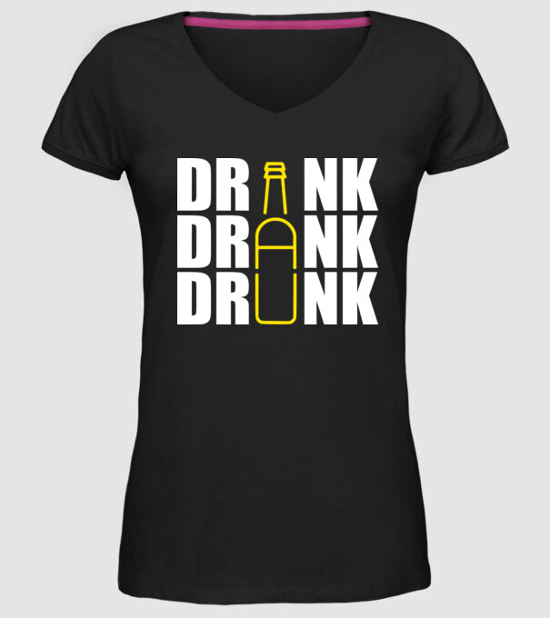 Drink drank drunk model negru pe tricou