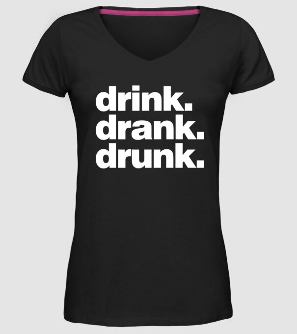 drink drank drunk2 model negru pe tricou