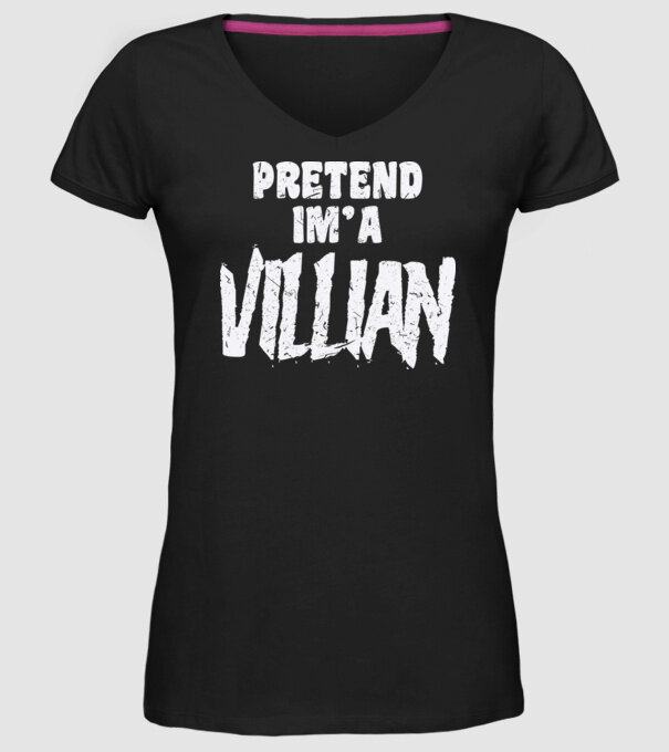 Villian carnaval model negru pe tricou