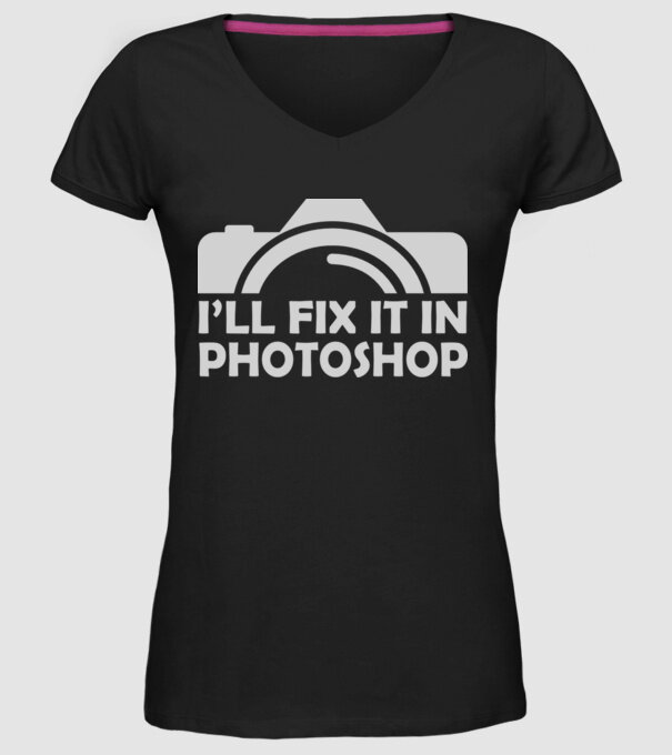 Fix in PS model negru pe tricou