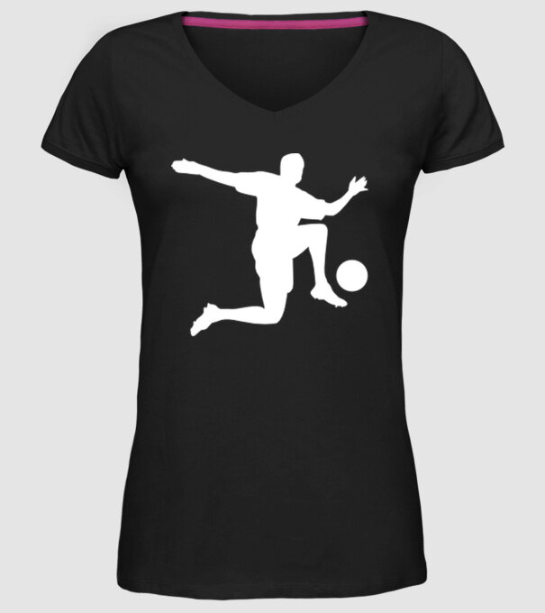 Fotbal 3 model negru pe tricou