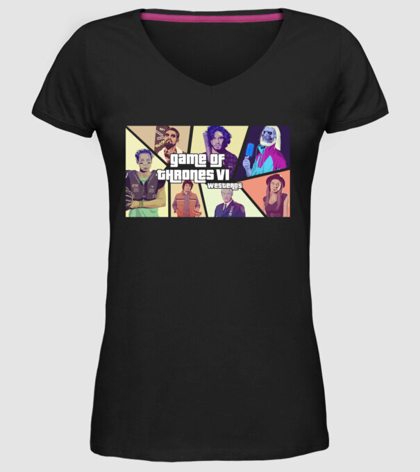 game of thrones gta model negru pe tricou