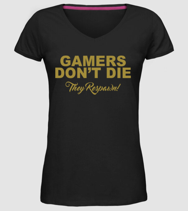 'Gamers don''t lie' model negru pe tricou