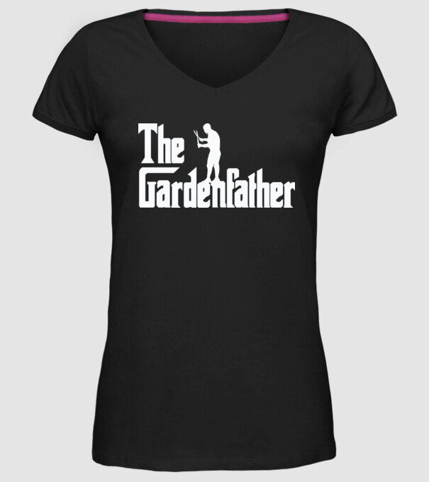 The Gardenfather model negru pe tricou