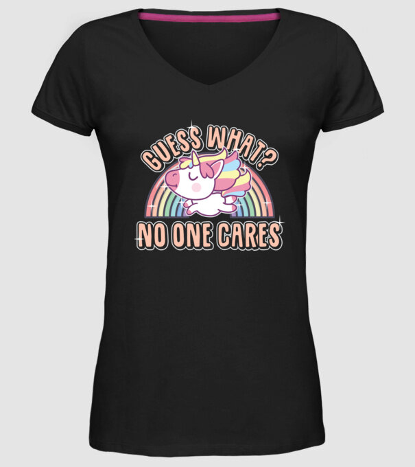 Guess what Unicorn model negru pe tricou