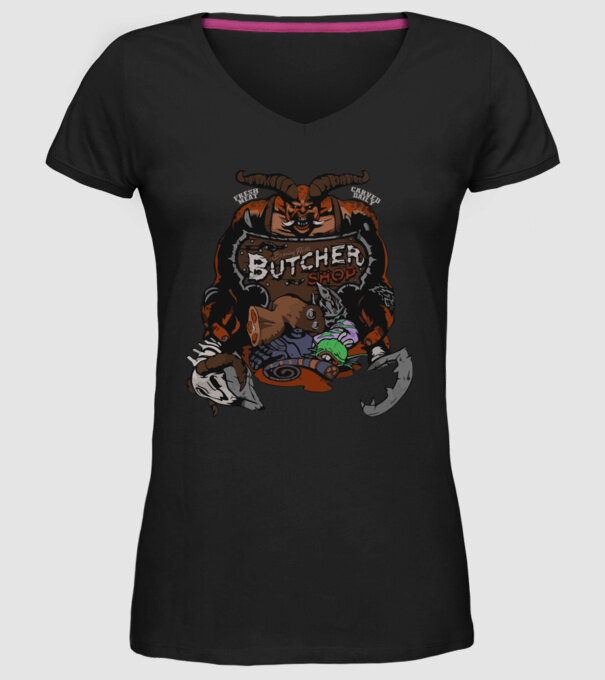 Heroes of the Storm - Butcher (snapsleek) model negru pe tricou