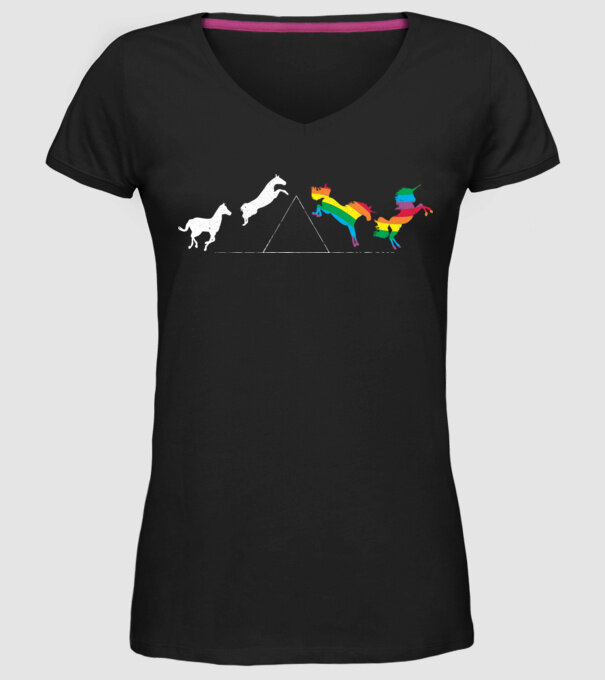 horse pink floyd model negru pe tricou
