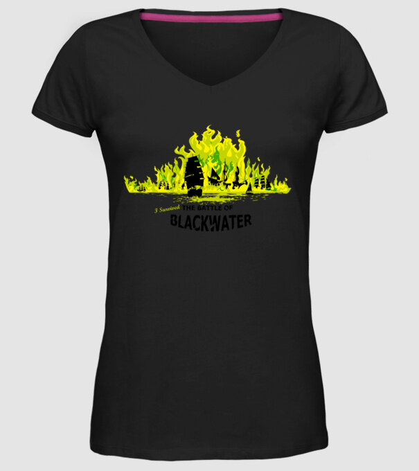 I Survived The Battle of Blackwater model negru pe tricou