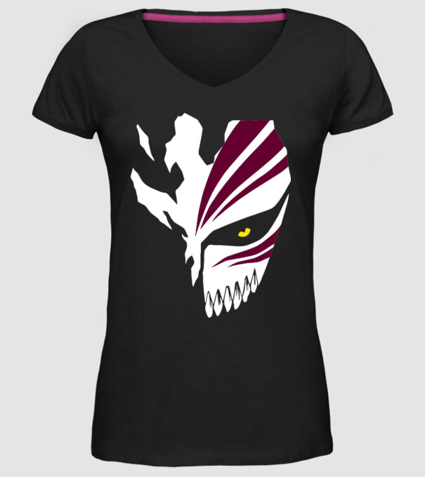 Ichigo Hollow Mask model negru pe tricou