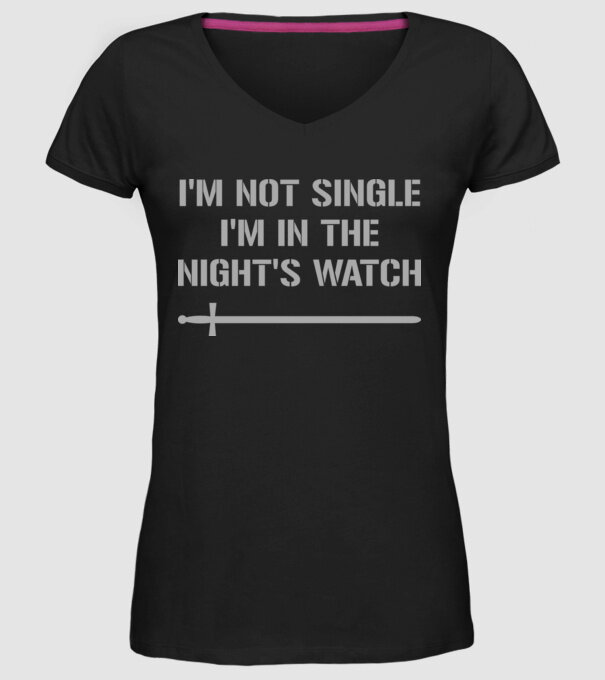 Im not single...! model negru pe tricou
