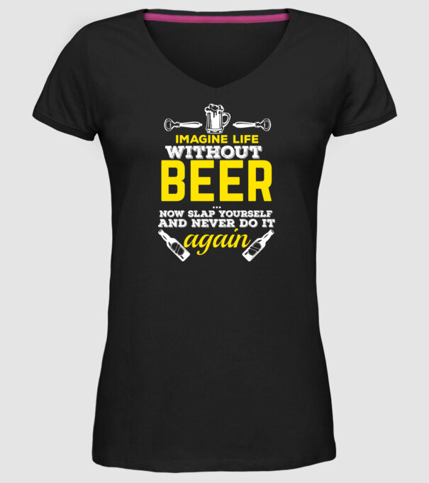 Imagine life model negru pe tricou