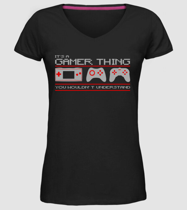 'It''s a gamer thing...' model negru pe tricou