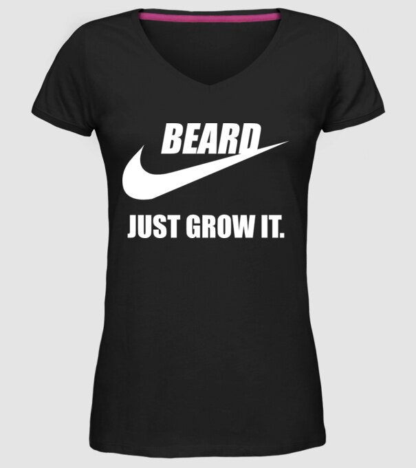 Just Grow It! model negru pe tricou
