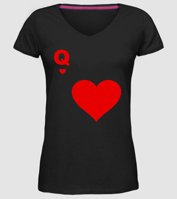 Regină model negru pe tricou