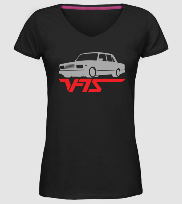 Lada model negru pe tricou