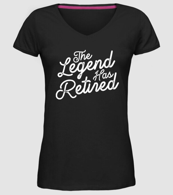 Legend has retired model negru pe tricou