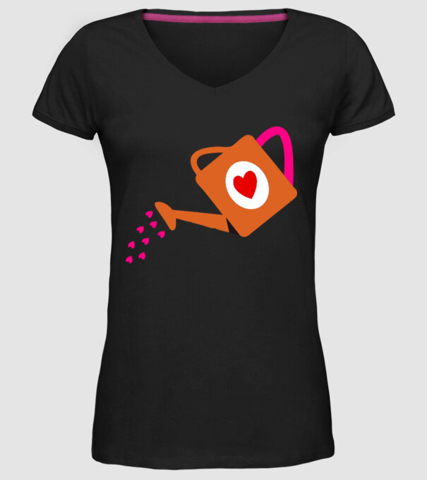 Cană de stropit model negru pe tricou