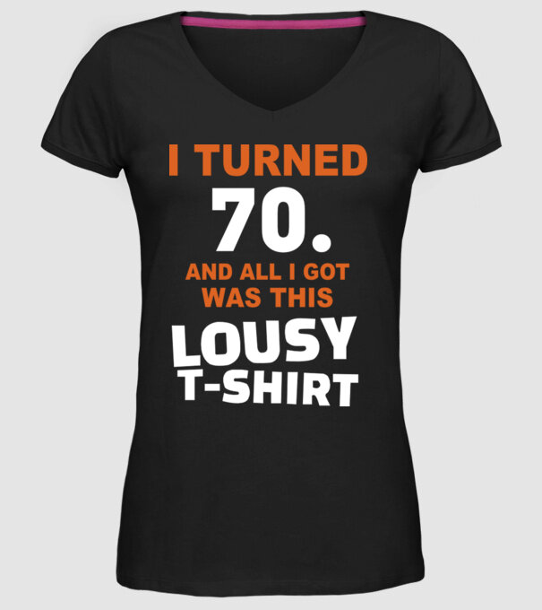 Lousy T-shirt 70. model negru pe tricou