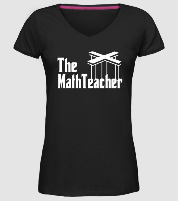 Profesor de matematică Mathteacher Godfather model negru pe tricou