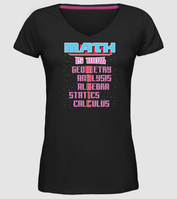 MATH magic retro prespălat model negru pe tricou