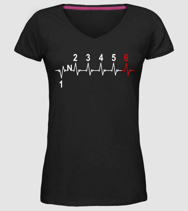 Cutie de viteze Motocicletă model negru pe tricou