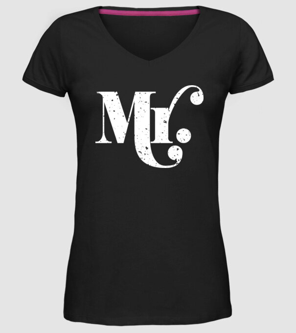Mr 2 model negru pe tricou