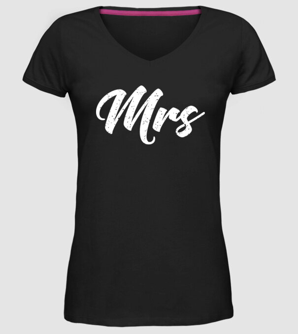 Mrs 1 model negru pe tricou