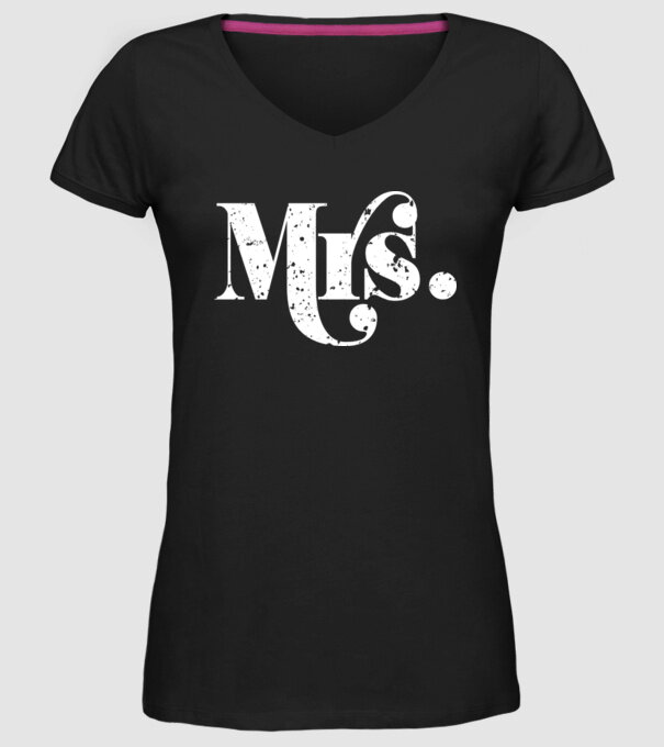 Mrs 2 model negru pe tricou